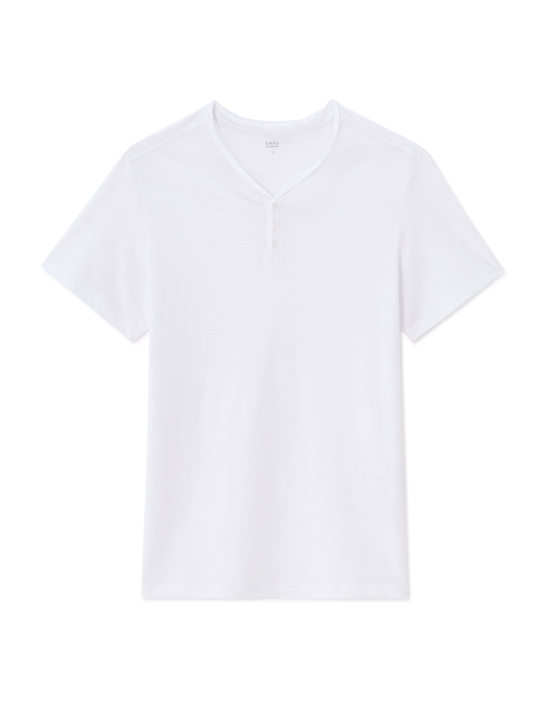 Optical White Short Sleeves Tshirt - Celio Lebanon