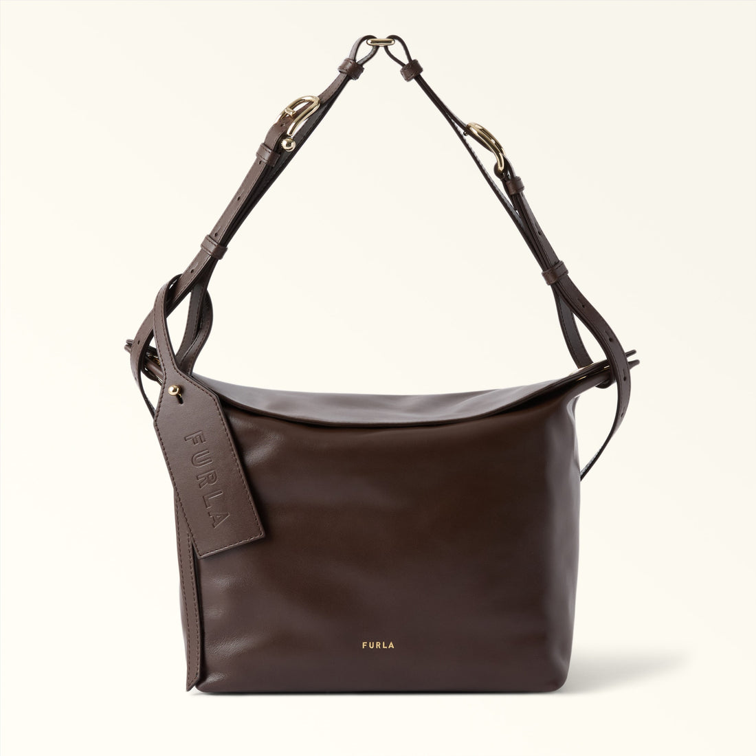 Furla Ginevra M Shoulder Bag in Brown - Bags 