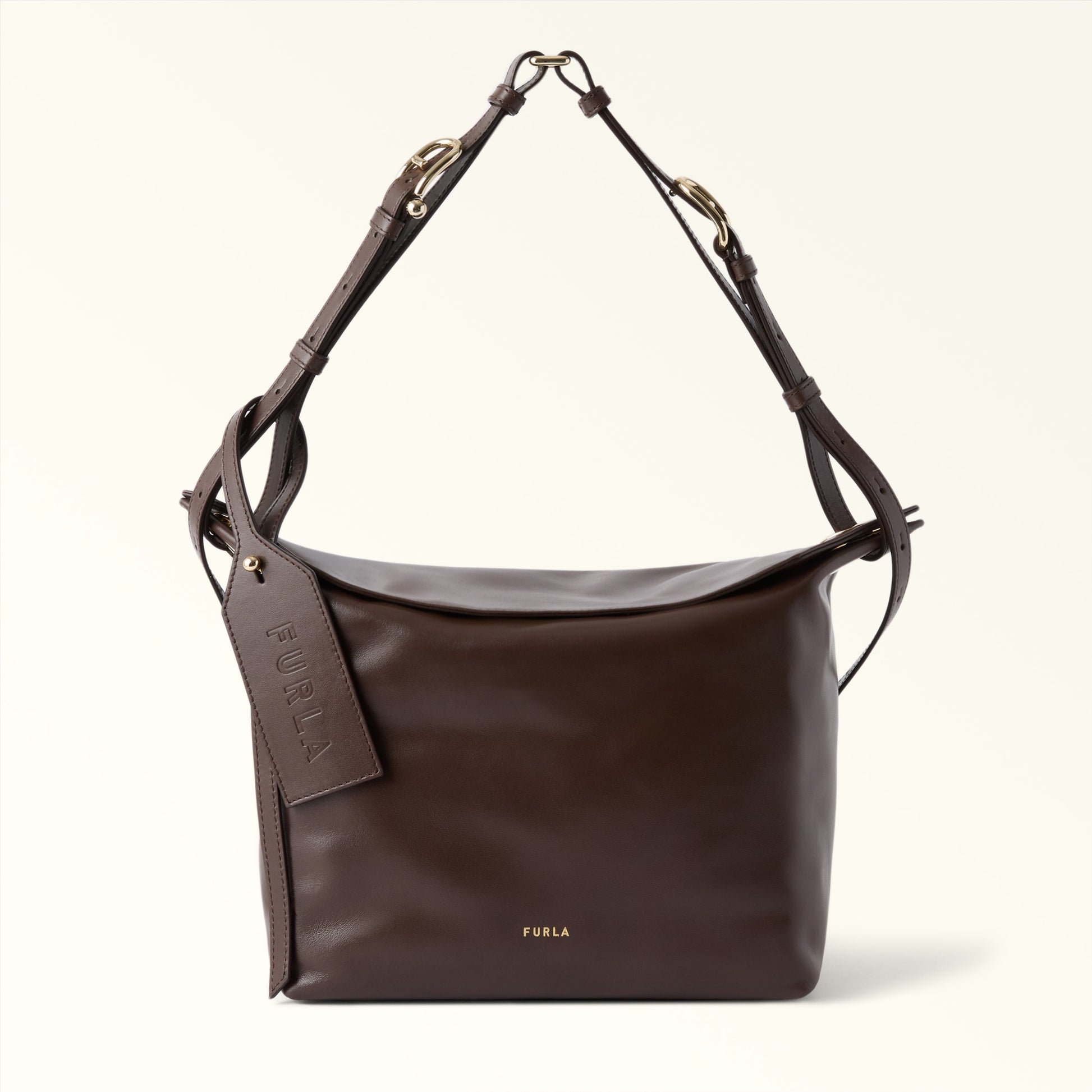Furla Ginevra M Shoulder Bag in Brown - Bags 