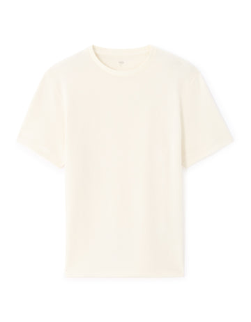 Celio Boxy Crew Neck Knit T-shirt - Beige