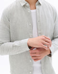 Green Long Sleeves Shirt for Men