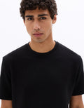 Celio Boxy Crew Neck Knit T-shirt - Black