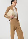 vest in beige technical mesh