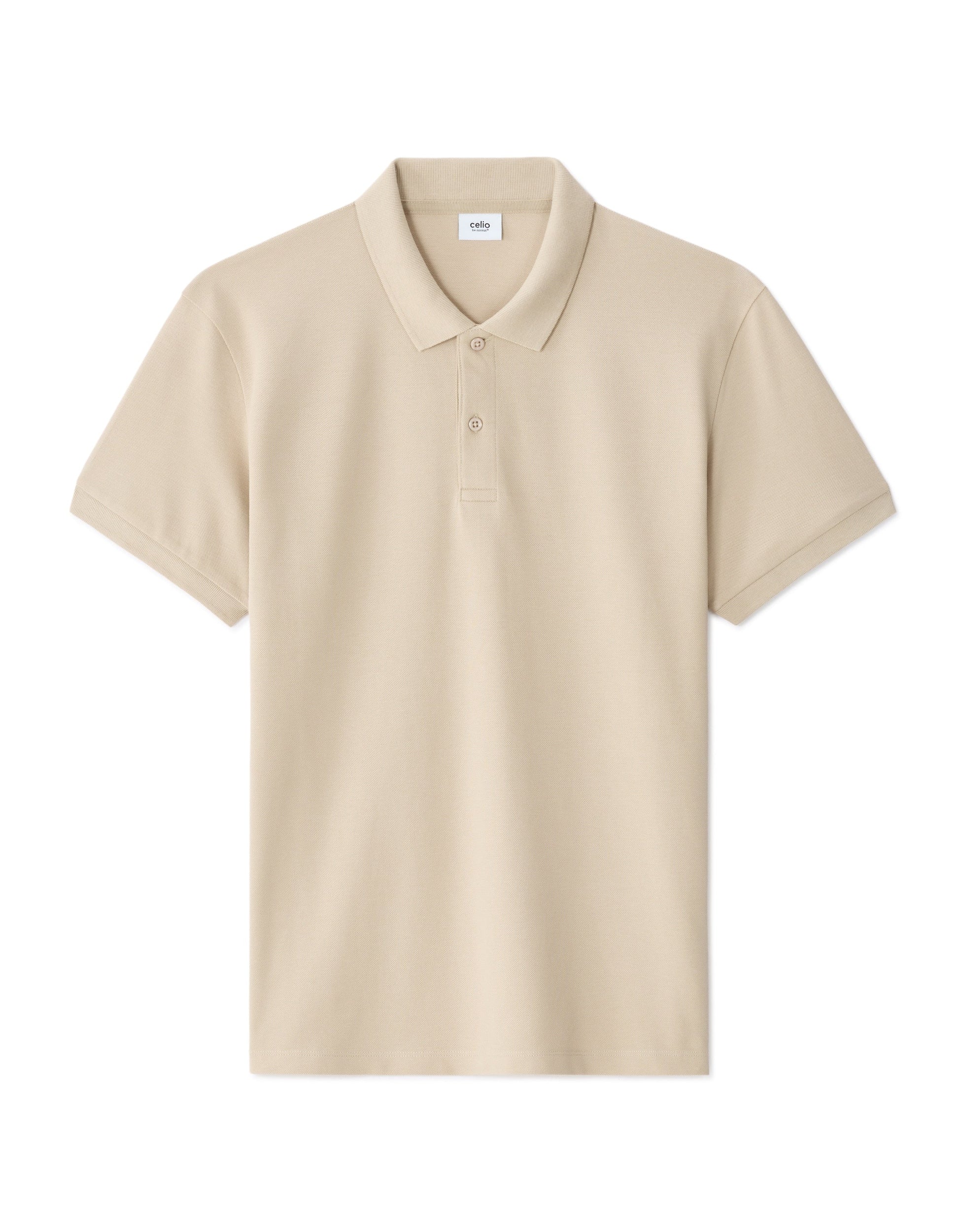 Regular Fit 100% Cotton Pique Polo Celio