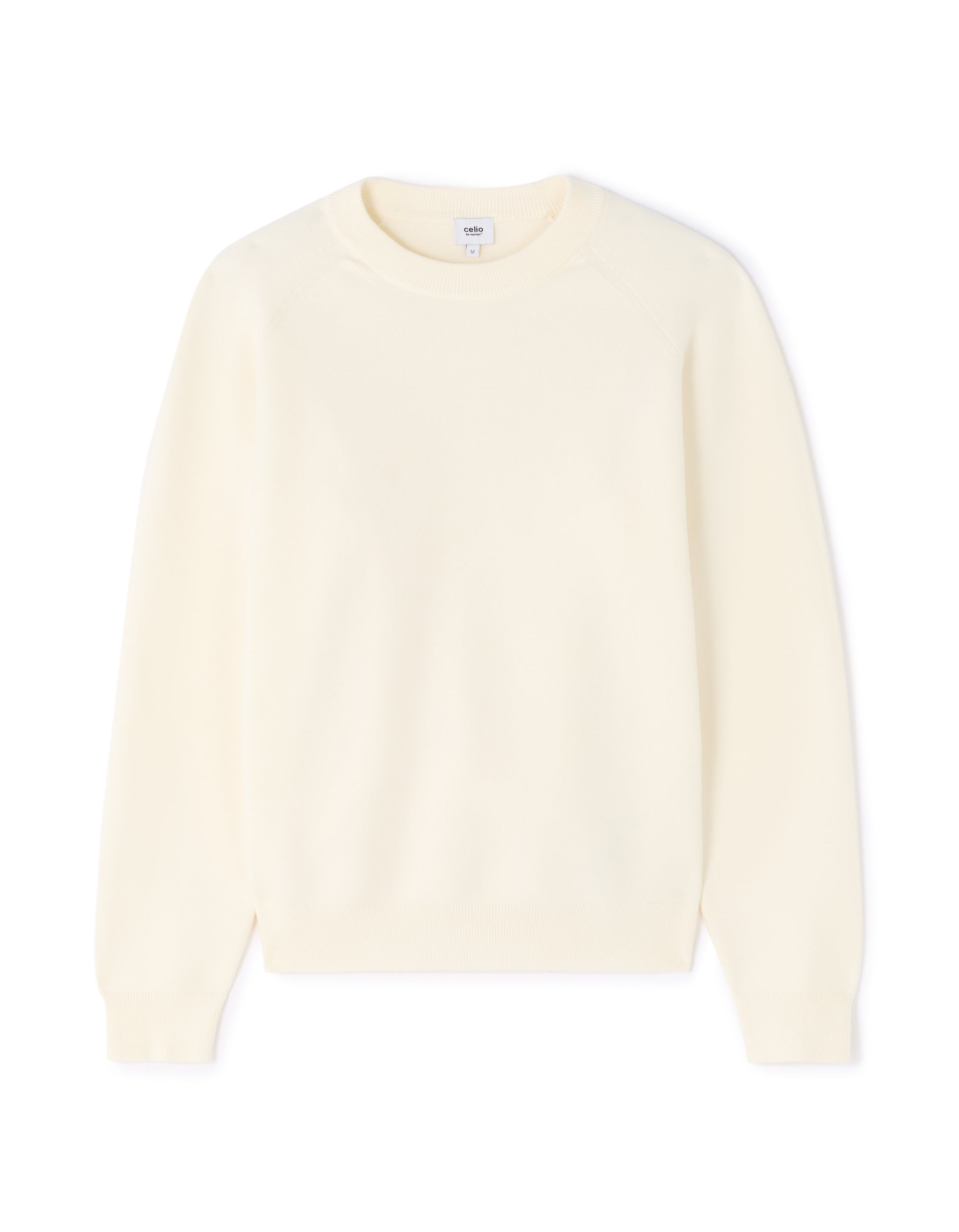 Ecru Crew Neck Jumper - Celio Lebanon