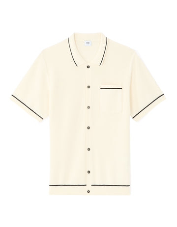 Celio Cotton Short-Sleeved Polo - White