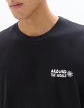 Celio Cotton Short Sleeves Tshirt - Black