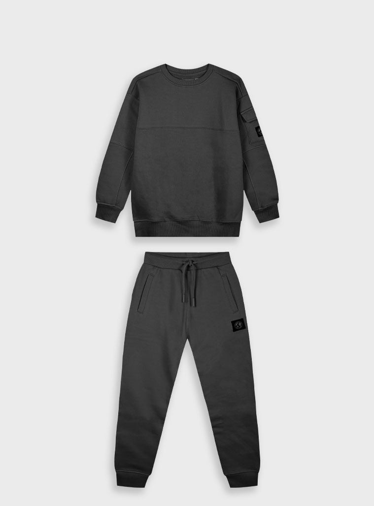 Black Tracksuit(Blouse,Trousers) for Boys