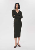 Jeannette skirt in khaki by Tara Jarmon