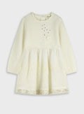 Cotton Girl Dress - Cream
