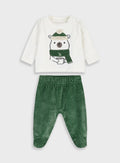  Green Infant'S Set(Blouse,Trousers) For Boy
