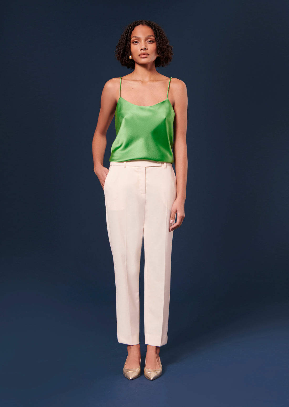 Pascal ecru cold wool pants by Tara Jarmon Lebanon