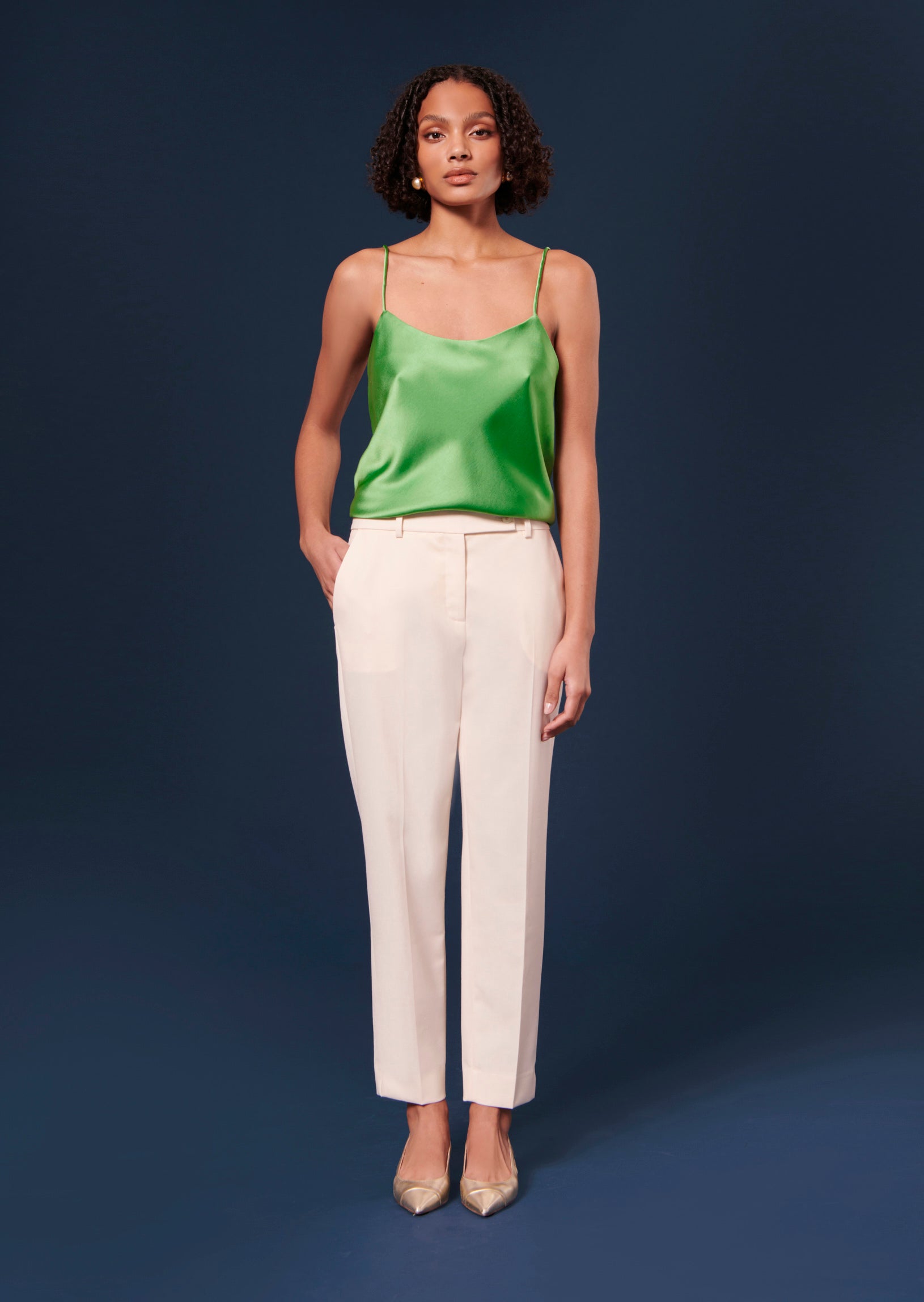Pascal ecru cold wool pants by Tara Jarmon Lebanon