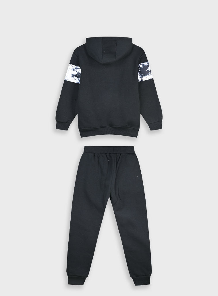 Children's Black Tracksuit(Blouse,Trousers) For Boy