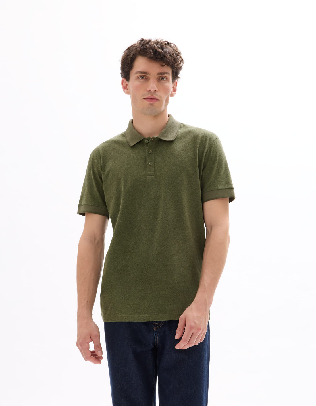 real khaki mel Short sleeves Polo