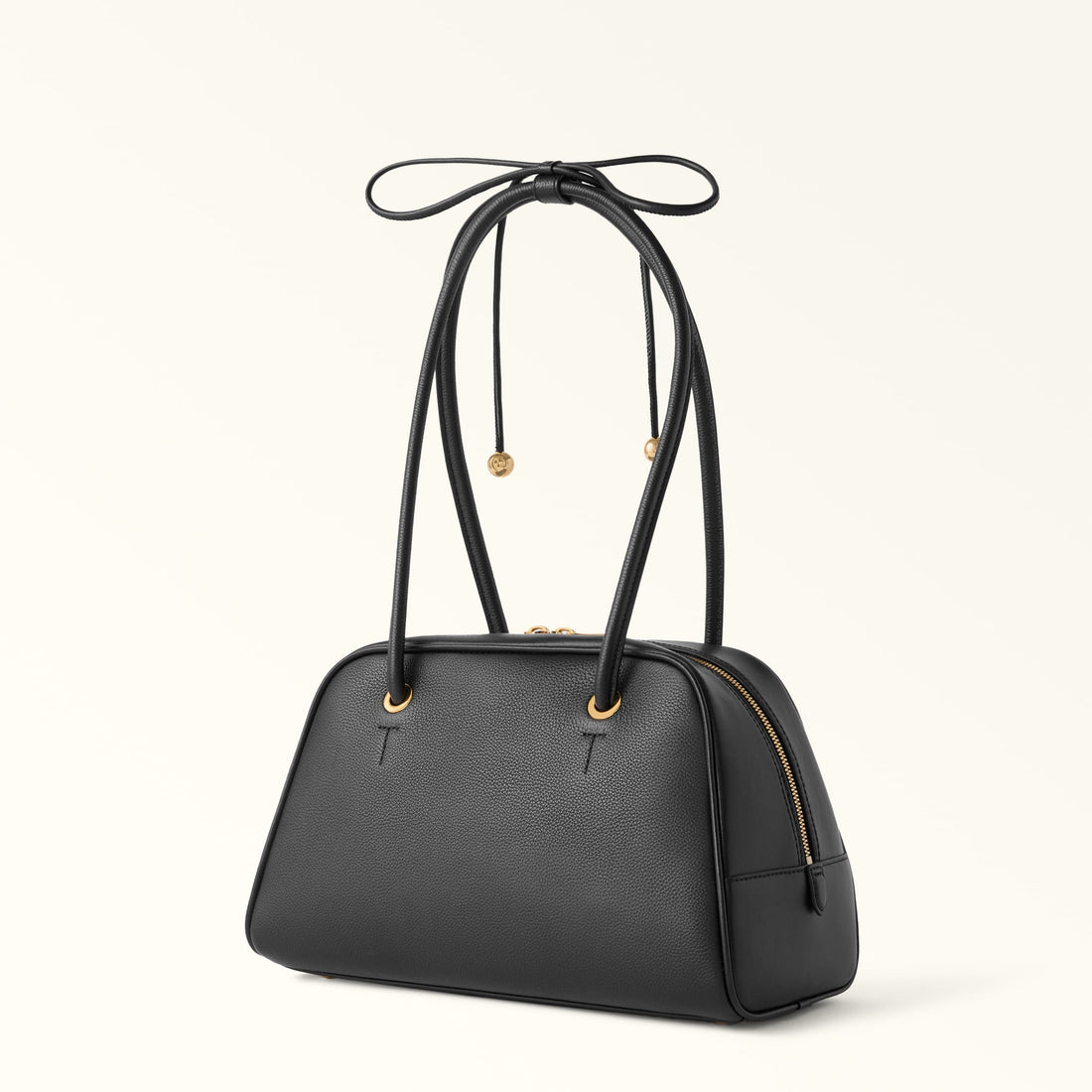 Furla Poppy M Dome in Black - Bags 