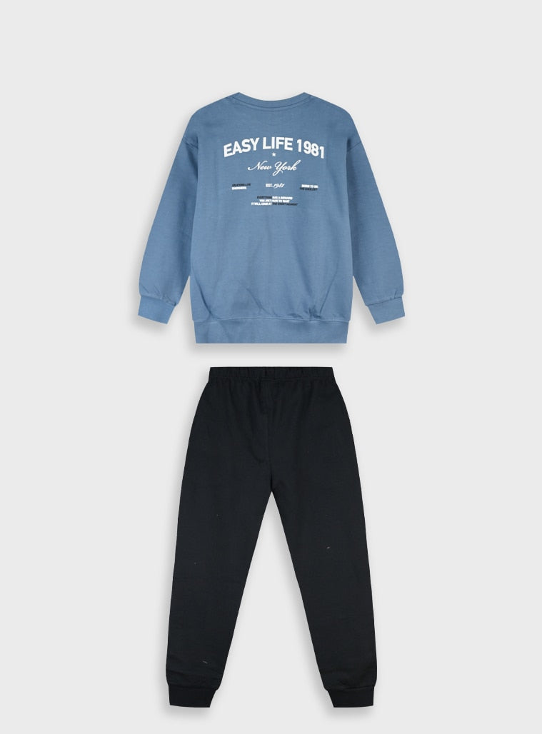 Black Tracksuit(Blouse,Pants) for Boys