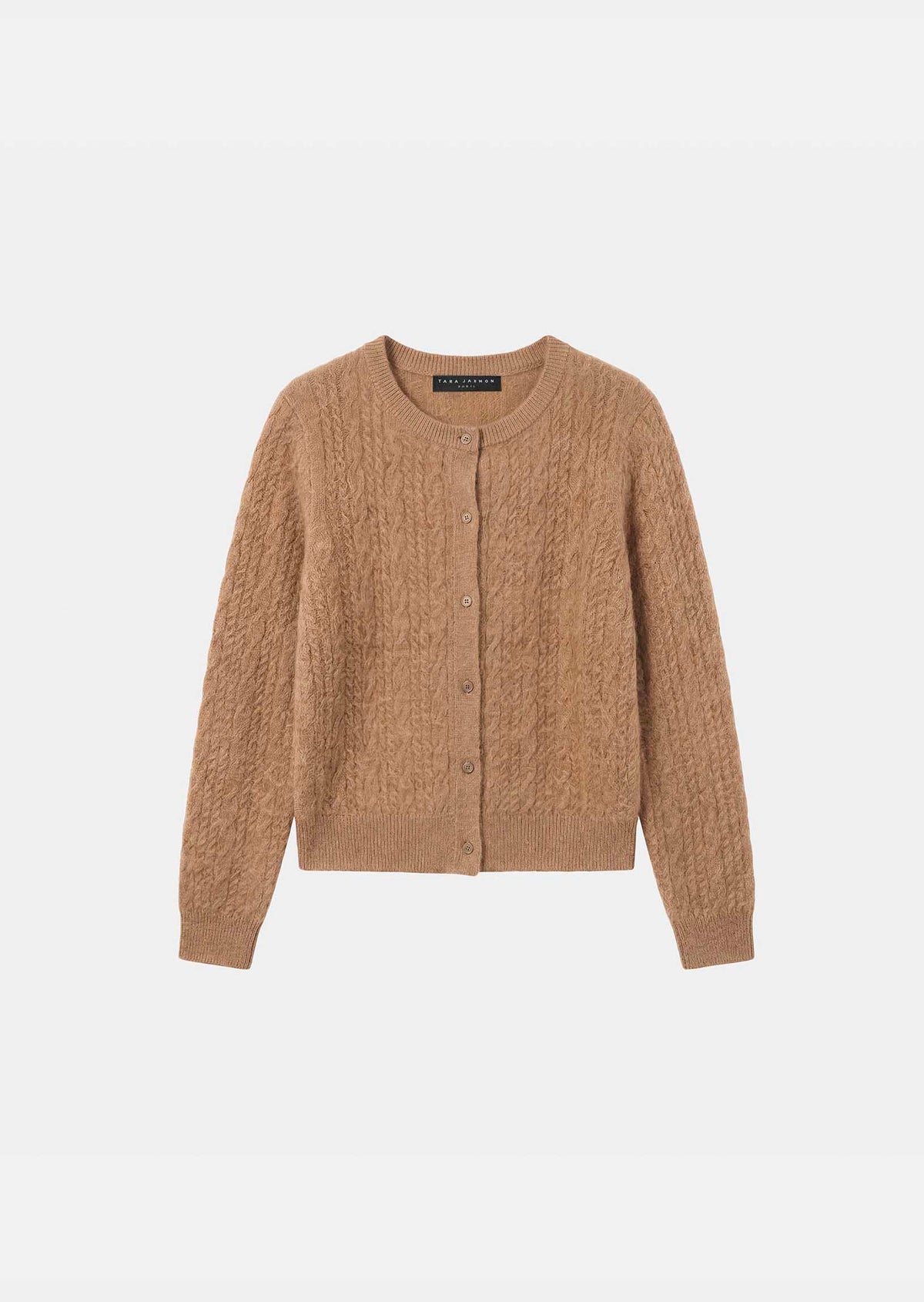 Ginette cardigan in camel wool by Tara Jarmon