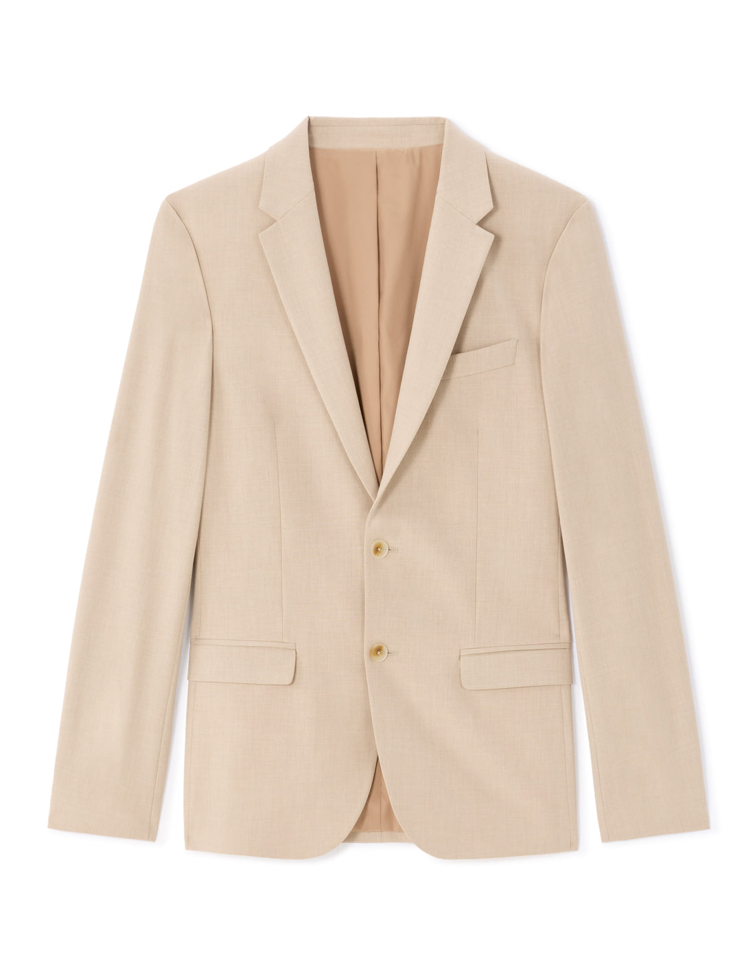 Celio Men's Slim Fit Bi-Stretch Suit Jacket - Beige