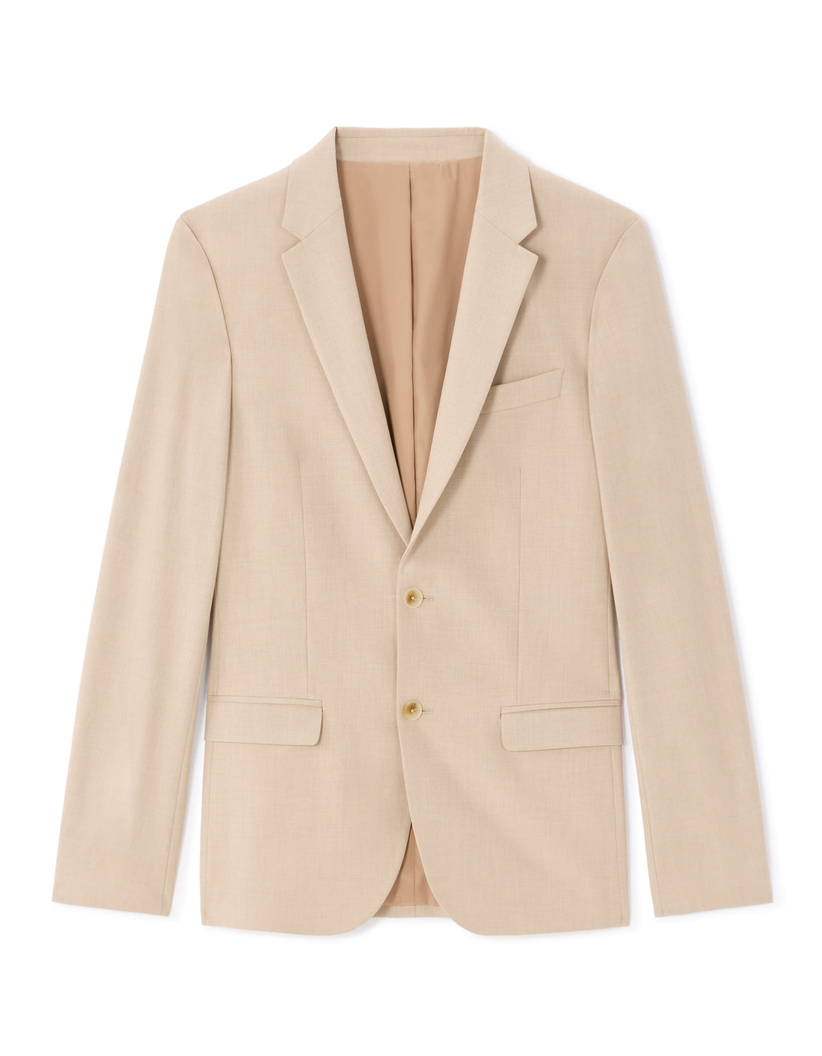 Celio Men's Slim Fit Bi-Stretch Suit Jacket - Beige