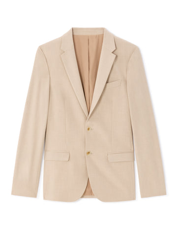 Celio Men's Slim Fit Bi-Stretch Suit Jacket - Beige