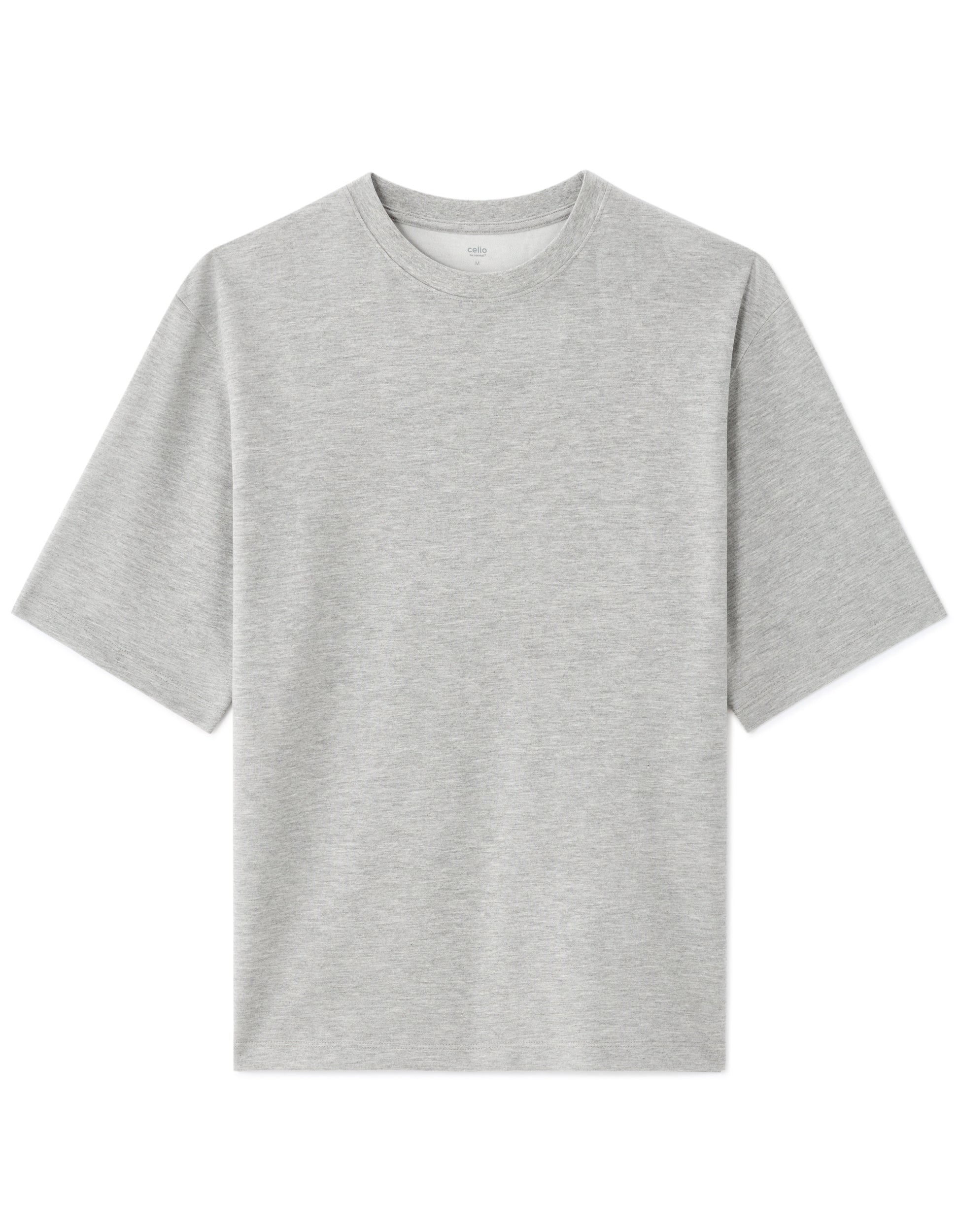 Celio Cotton Blend Short Sleeves Tshirt - Grey