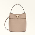 Furla Amelia M Bucket Bag in White - Bags 