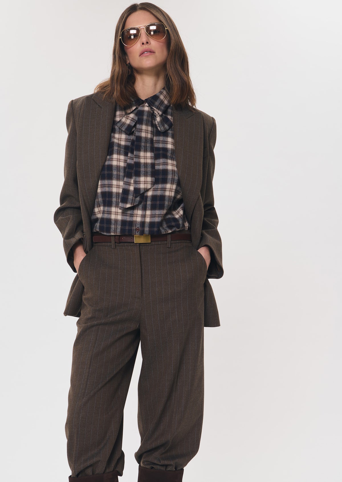 Carla shirt in brown by Tara Jarmon