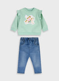  Jean Infant'S Set For Girl