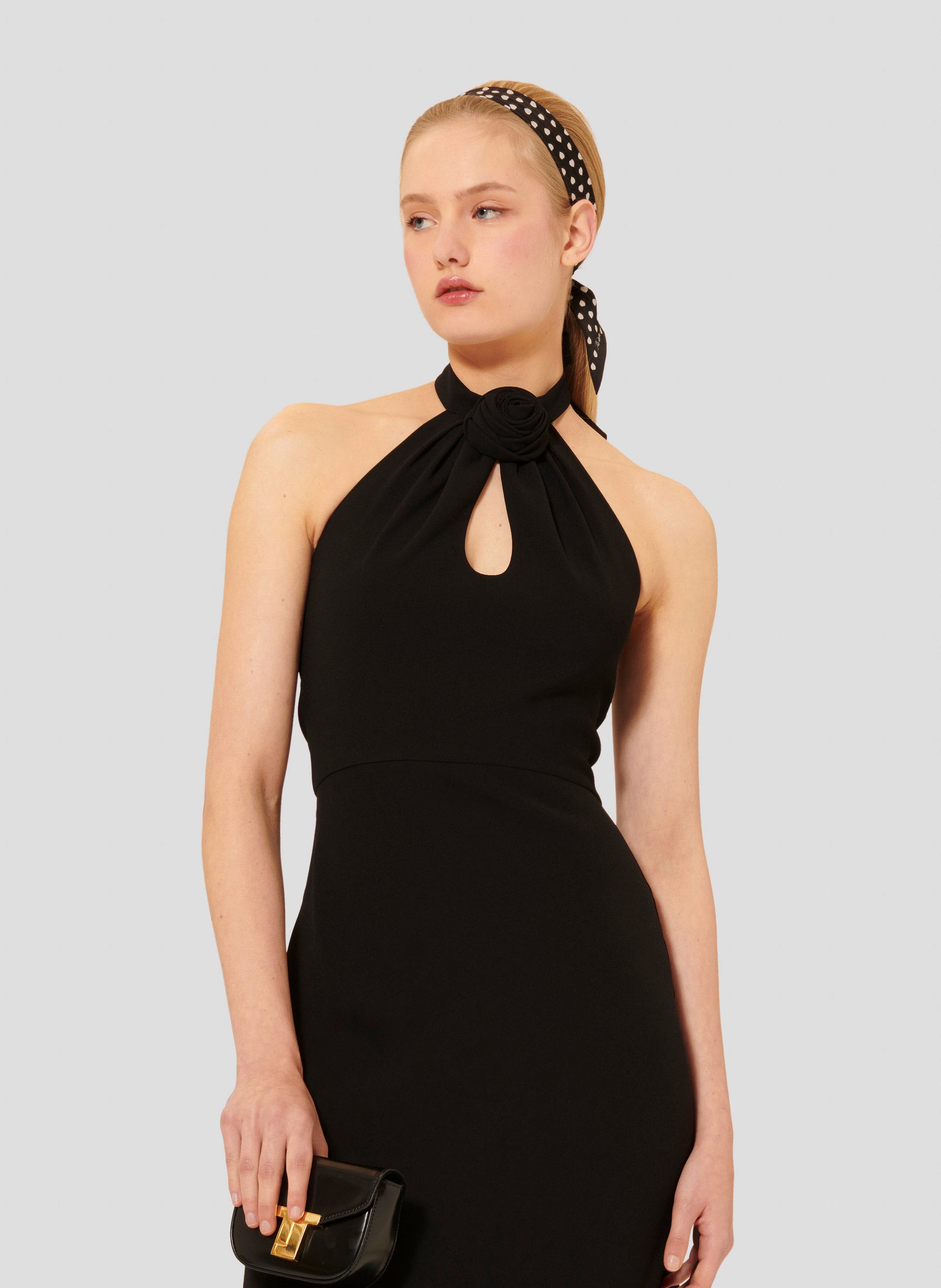 Rosange black crepe dress by Tara Jarmon Lebanon