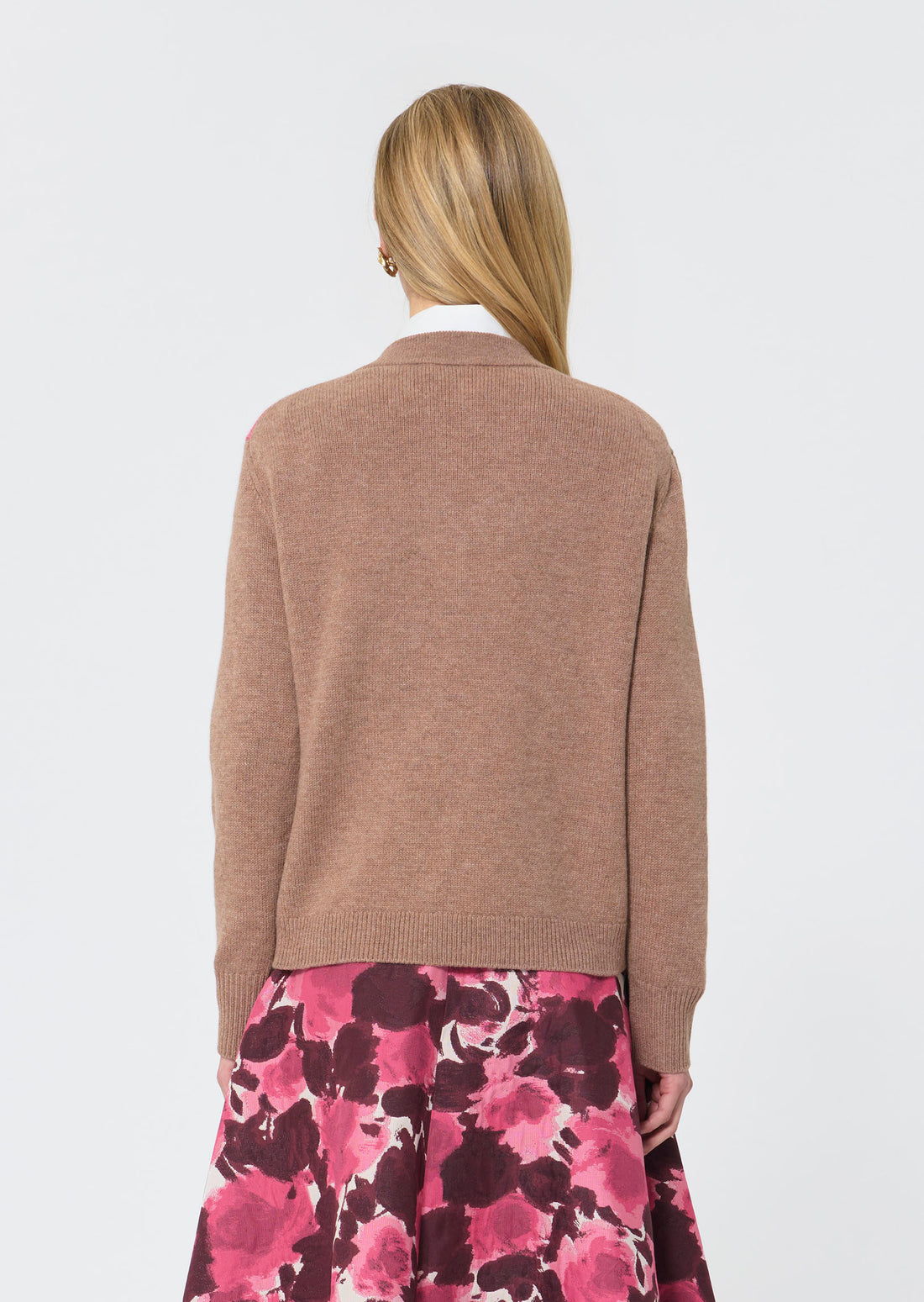 First  taupe sweater for women