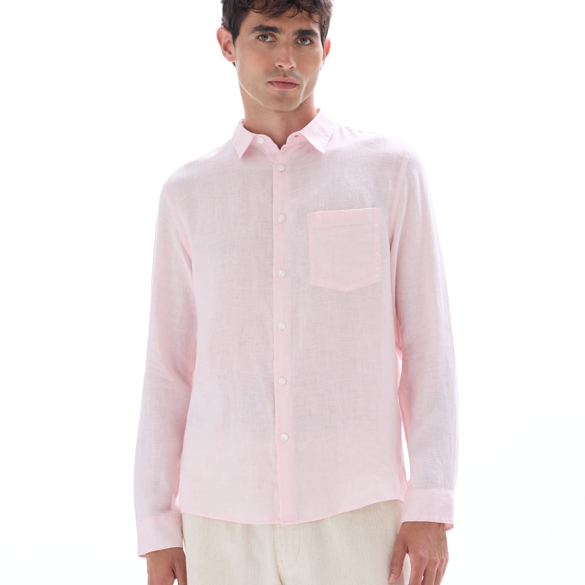 pink Long sleeves Shirt