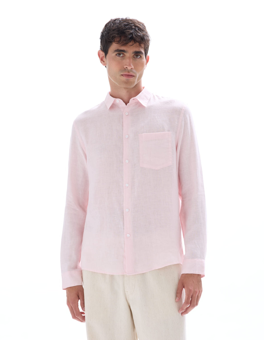 pink Long sleeves Shirt