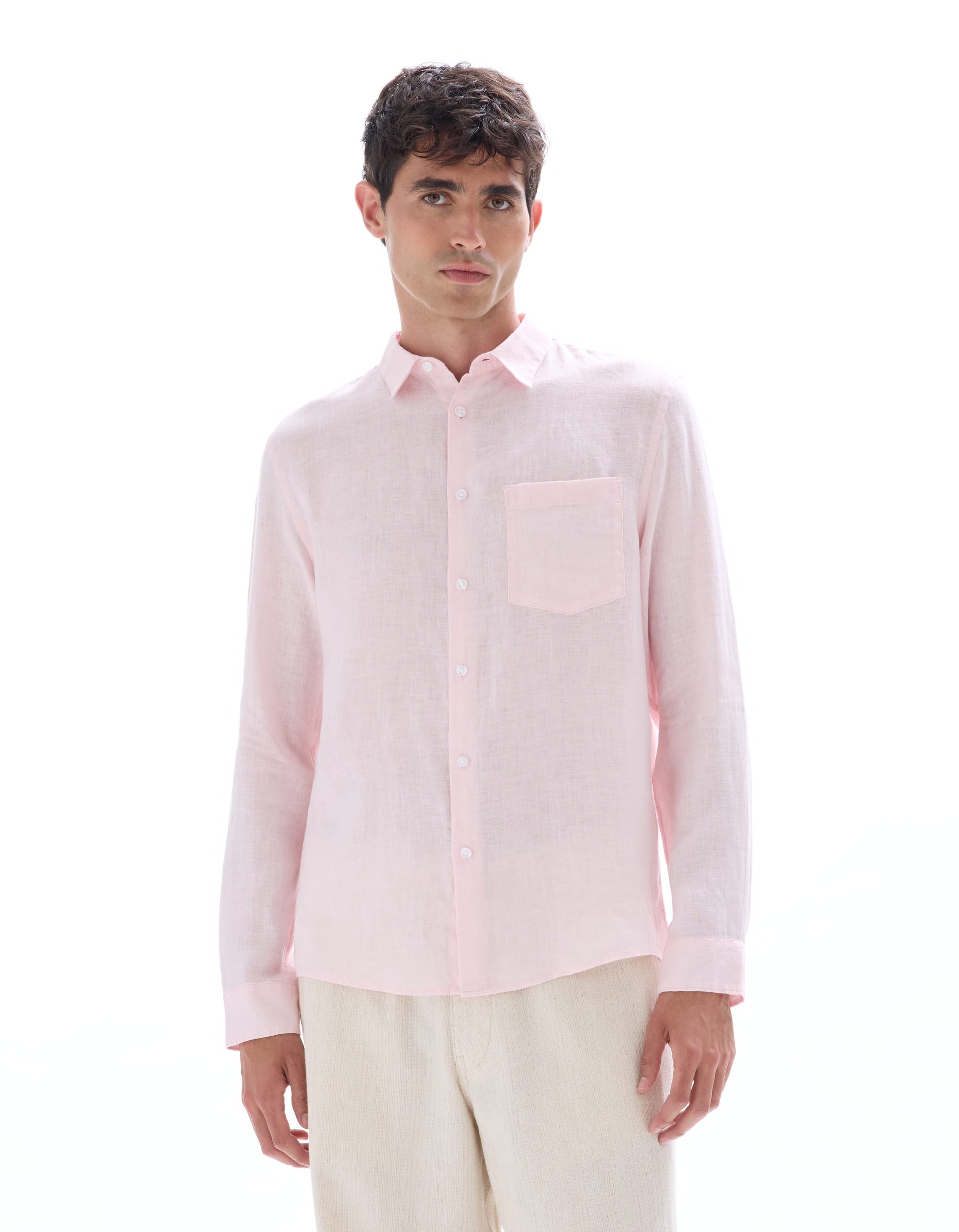 pink Long sleeves Shirt