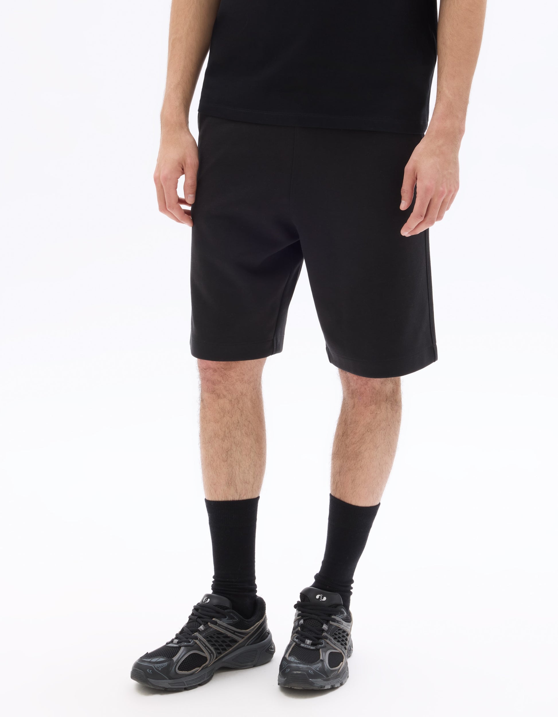 Celio Loose fit interlock shorts - Black