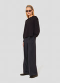 Tacci midnight blue crepe top by Tara Jarmon Lebanon