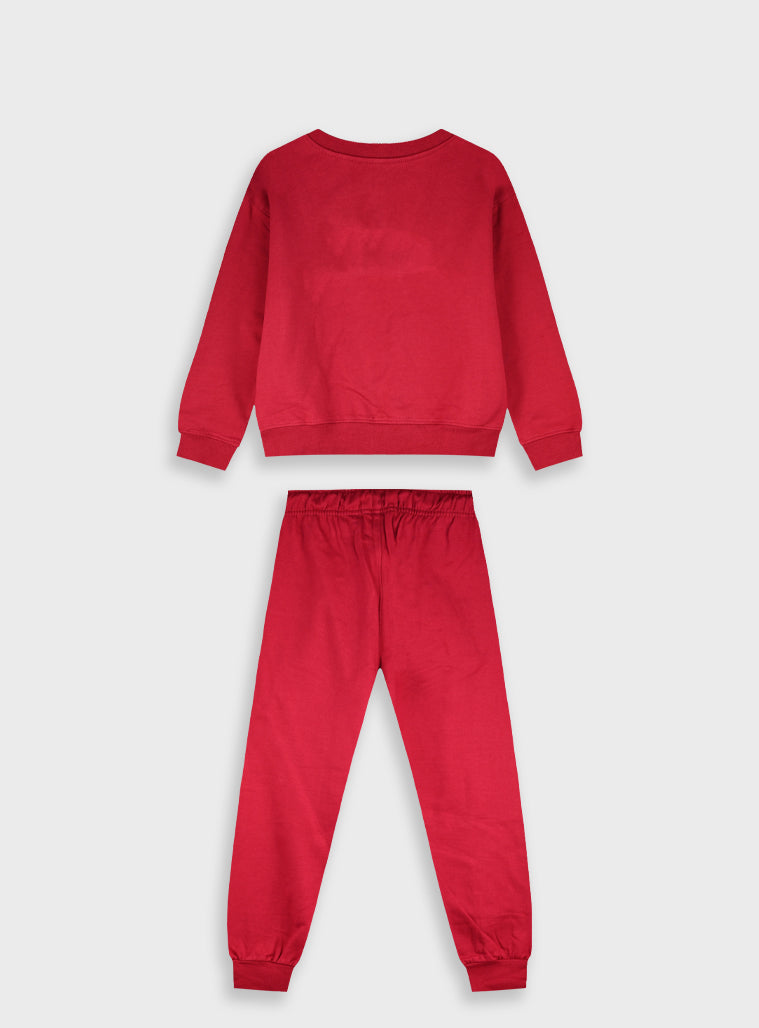 Cotton Girl Tracksuit - Violet