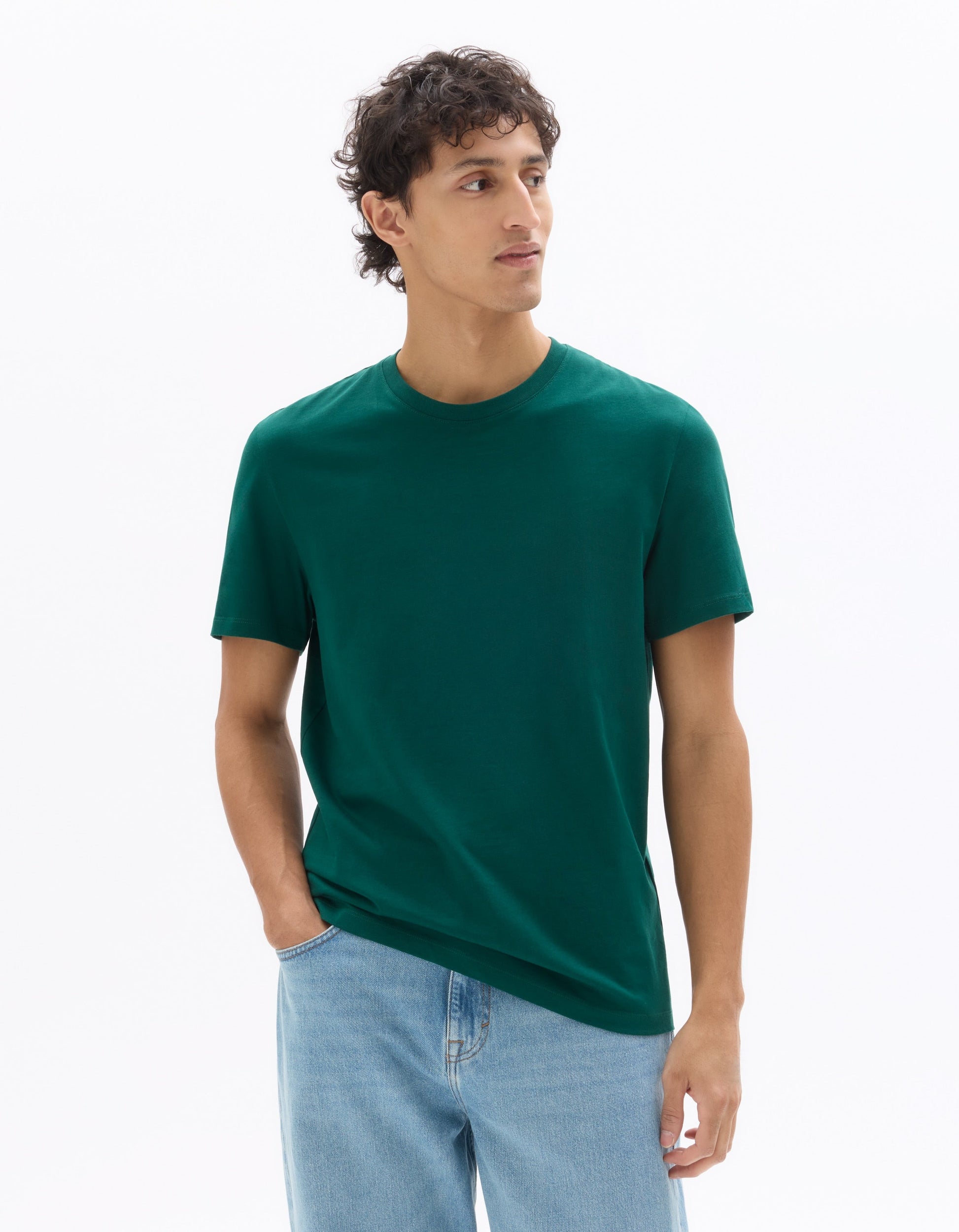 100% Cotton Regular Fit Crew Neck T-Shirt Celio