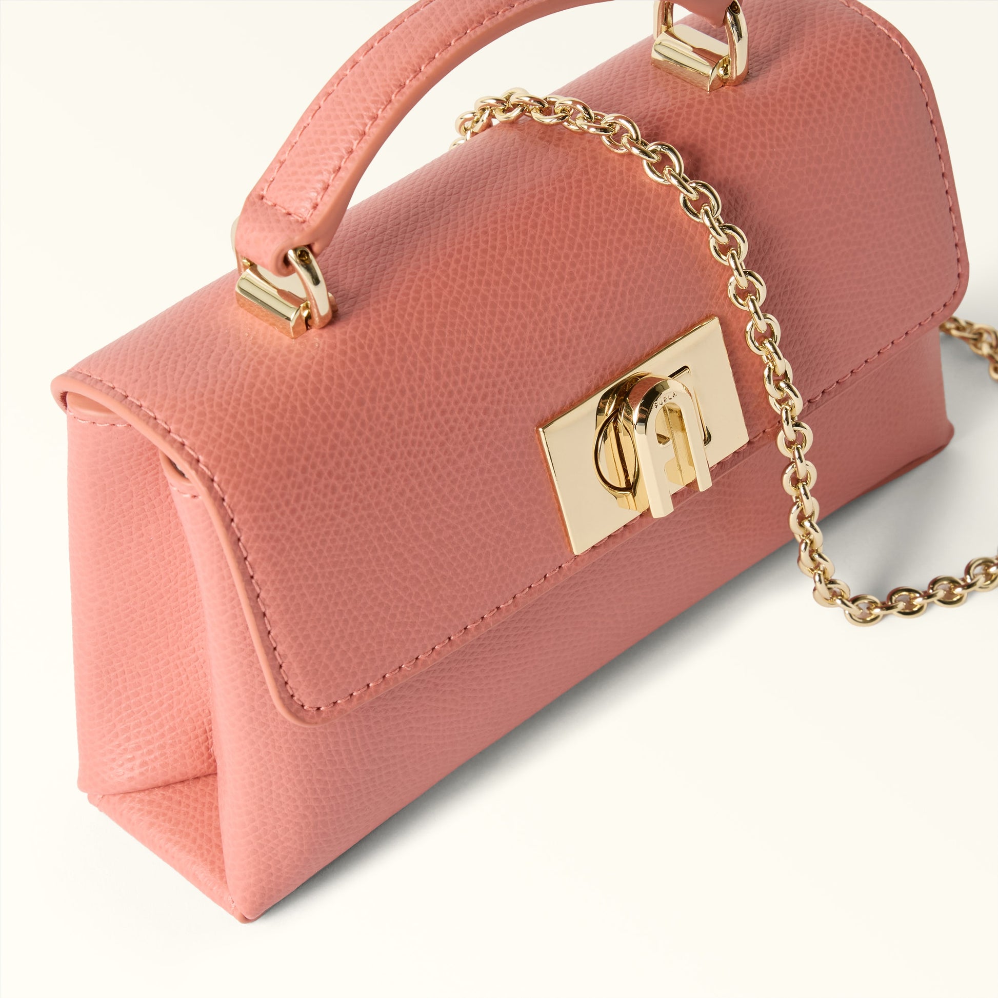Furla 1927 Mini Crossbody Top Handle in Pink - Bags 