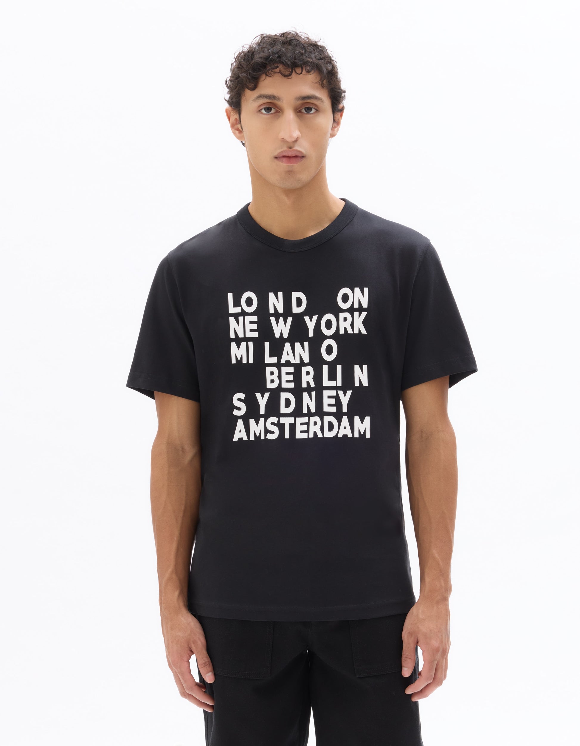 Celio Cotton Short Sleeves Tshirt - Black