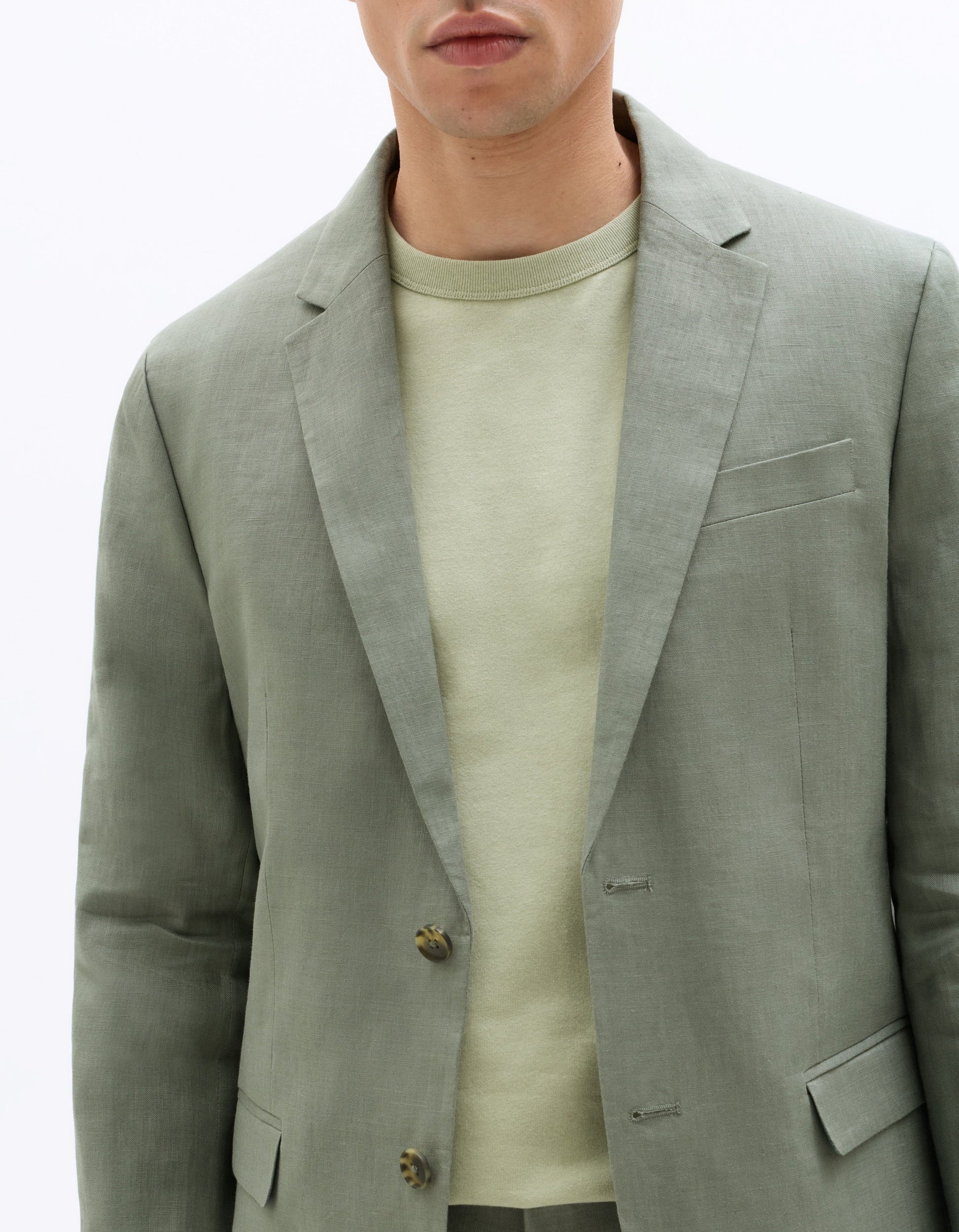 100% Linen Slim Fit Suit Jacket Celio