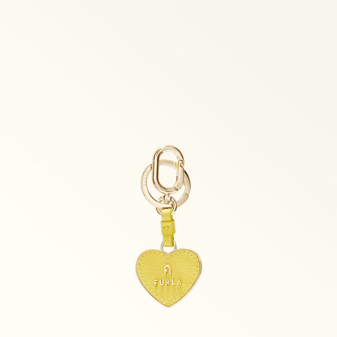 Furla Camelia Keyring Heart in Yellow - Charms 