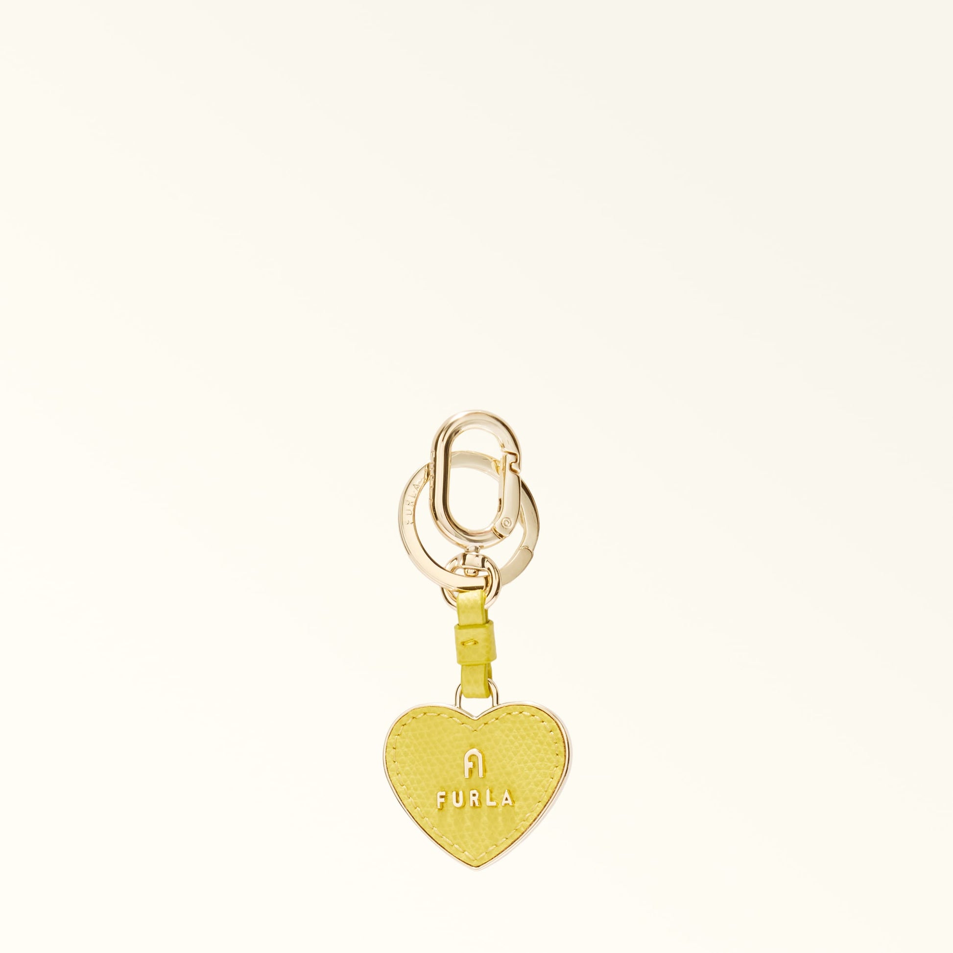 Furla Camelia Keyring Heart in Yellow - Charms 