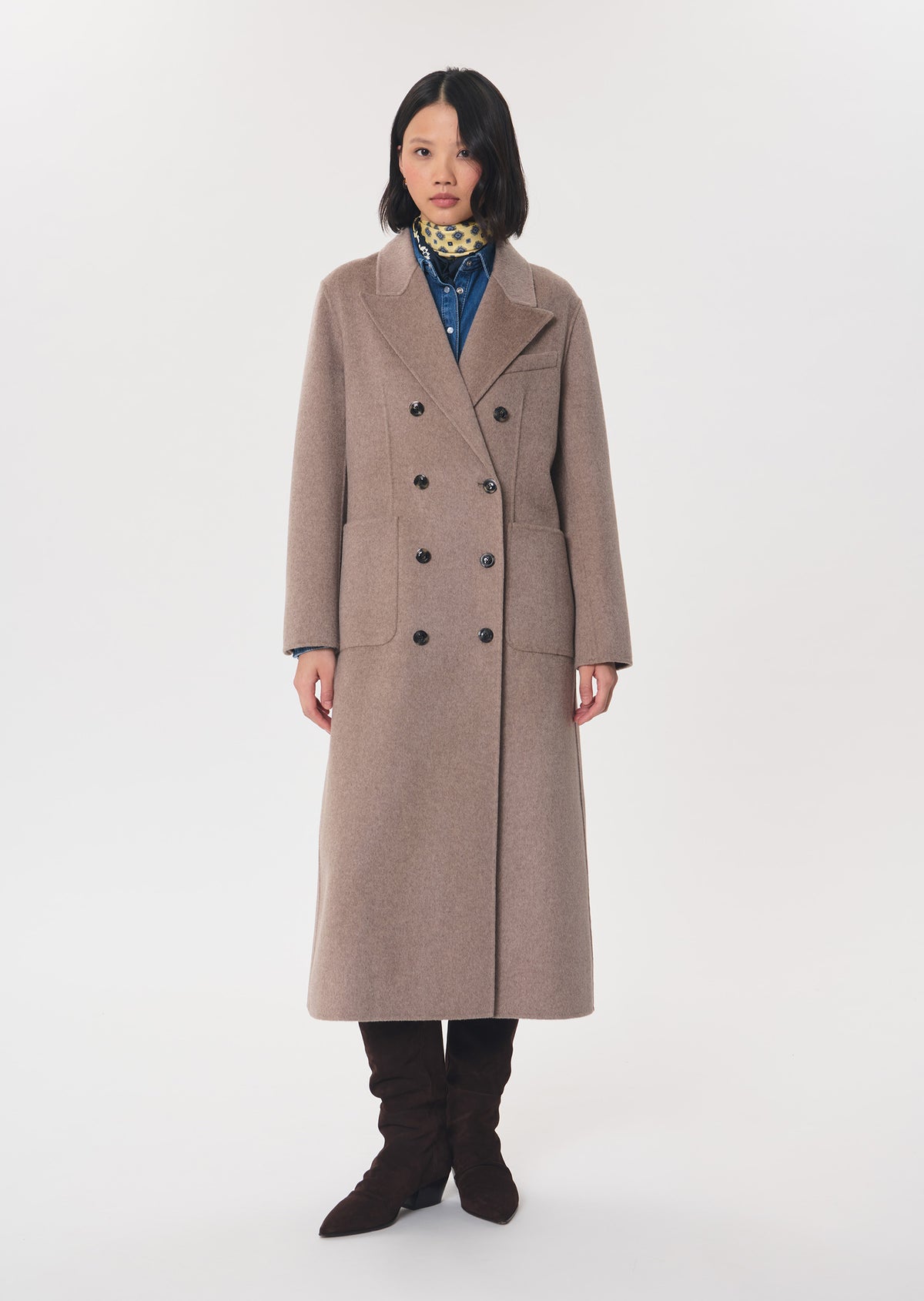 Montaine coat in hazel wool by Tara Jarmon