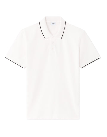 Celio Regular Fit 100% Cotton Piqué Polo - White