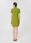 dress in green double canvas