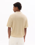 Celio Cotton Short-Sleeved Polo - Beige