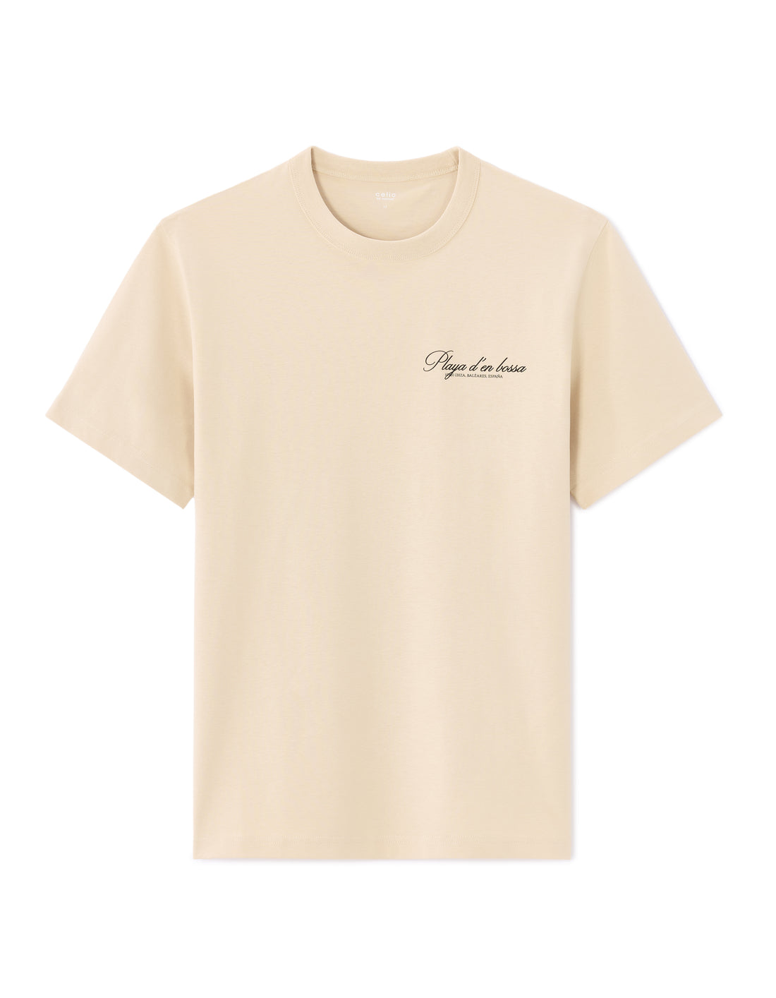 Beige Short Sleeves Tshirt - Celio Lebanon