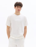 Celio Textured Boxy Crew Neck T-shirt - White