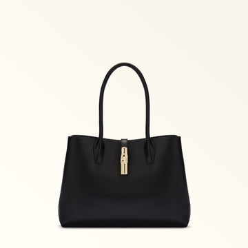 Furla Goccia M Tote Base 33 in Black - Bags 